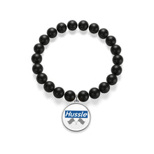 Load image into Gallery viewer, " Hussle (To Be Continued) "๐  Matte Black Onyx Bracelet