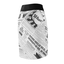 Load image into Gallery viewer, World News Newspaper Women's Pencil Skirt