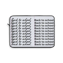 Load image into Gallery viewer, "Back to School" (Cursive x Print) Notebook Paper Laptop Sleeve