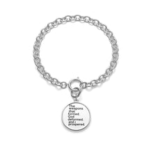 Load image into Gallery viewer, The Weapons That Formed ...sacred reminder Chunky Chain Bracelet