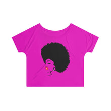 Load image into Gallery viewer, *discount special* " Melanin Melanie " (black fro / red lippie )  Women's Slouchy top