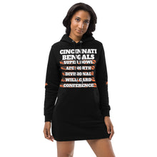 Load image into Gallery viewer, CINCINNATI BENGALS Championship Hoodie dress