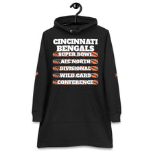 Load image into Gallery viewer, CINCINNATI BENGALS Championship Hoodie dress