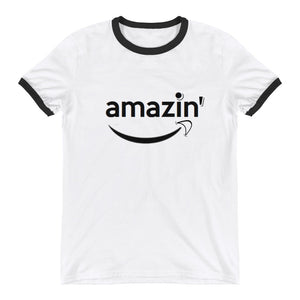 Amazon inspired " amazin' :) " Ringer tee