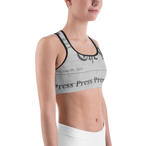 "Press Press Press Press Press" Cardi B inspired Sports bra