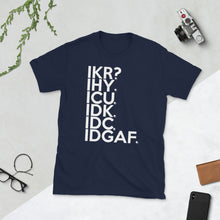 Load image into Gallery viewer, IDGAF short-sleeve unisex tee