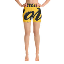 Load image into Gallery viewer, "PANTS FOR WHAT" (dark yellow) women's Yoga/Biker Shorts