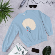 Load image into Gallery viewer, " Melanin Melanie " (red lippie / blonde afro) sweatshirt