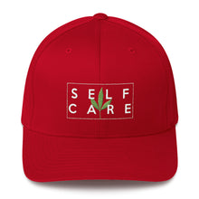 Load image into Gallery viewer, " Self Care" ( cannabis / white ) Structured Twill Cap