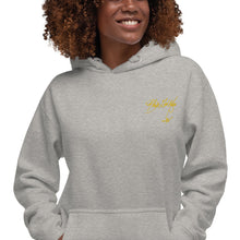 Load image into Gallery viewer, Black Girl Magic (yellow embroidered signature series) Unisex Hoodie