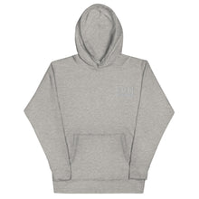 Load image into Gallery viewer, B.G.M Black Girl Magic (embroidered/grey) Unisex Hoodie