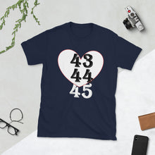 Load image into Gallery viewer, Obama v. Trump #SignsYoureNotTheChosenOne short-sleeve unisex tee