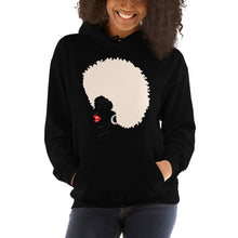 Load image into Gallery viewer, " Melanin Melanie " (red lippie / blonde afro) Hooded Sweatshirt