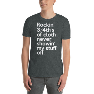 Rockin' 3/4th's Of Cloth Never Showin My Stuff Off  Mary J. Blige & Method Man inspired Short-Sleeve Unisex T-Shirt