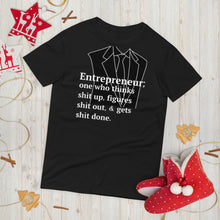 Load image into Gallery viewer, Entrepreneur Magazine inspired (Anvil 980 Unisex) Short-Sleeve T-Shirt w/tie