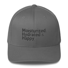 Load image into Gallery viewer, "Moisturized, Hydrated & Happy " structured twill cap