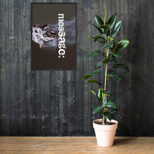 Load image into Gallery viewer, mesSAGE (black / large / 24x36) hardwood framed poster