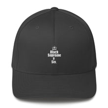 Load image into Gallery viewer, For the proud, ennobled black girl in you: " BLACK SUPREME A SIS " Structured Twill Cap