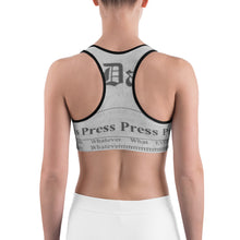 Load image into Gallery viewer, "Press Press Press Press Press" Cardi B inspired Sports bra