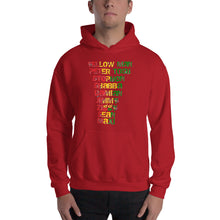 Load image into Gallery viewer, " Yellow Man Peter Tosh Jimmy Shabba  Damian Stephen Ziggy Sean Maxi " Reggaeton / rugged letter Hooded Sweatshirt
