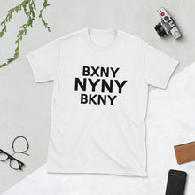 Load image into Gallery viewer, " BXNY NYNY BKNY " short-sleeve unisex tee