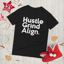 Load image into Gallery viewer, Hustle Grind Align Unisex Anvil 980 T-Shirt inspired by Q-Tip the Abstract