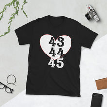 Load image into Gallery viewer, Obama v. Trump #SignsYoureNotTheChosenOne short-sleeve unisex tee