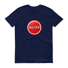 Load image into Gallery viewer, Reset Button (white) Anvil 980 unisex short-sleeve t-shirt