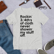 Load image into Gallery viewer, Method Man & Mary J Blige inspired "Rockin' 3/4th's Of Cloth Never Showin My Stuff Off" Unisex T-Shirt