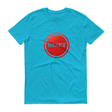 Load image into Gallery viewer, Reset Button (transparent) short-sleeve t-shirt