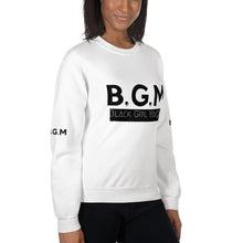 Load image into Gallery viewer, B.G.M Black Girl Magic (black band) Unisex Sweatshirt