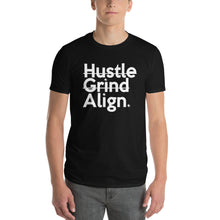 Load image into Gallery viewer, Hustle Grind Align Unisex Anvil 980 T-Shirt inspired by Q-Tip the Abstract
