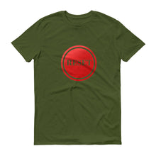 Load image into Gallery viewer, Reset Button (transparent) short-sleeve t-shirt