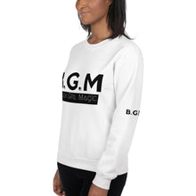 Load image into Gallery viewer, B.G.M Black Girl Magic (black band) Unisex Sweatshirt