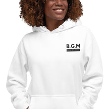 Load image into Gallery viewer, B.G.M. Black Girl Magic (black embroidered) Unisex Hoodie
