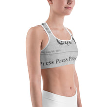Load image into Gallery viewer, "Press Press Press Press Press" Cardi B inspired Sports bra