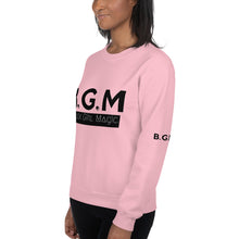 Load image into Gallery viewer, B.G.M Black Girl Magic (black band) Unisex Sweatshirt