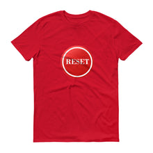 Load image into Gallery viewer, Reset Button (white) Anvil 980 unisex short-sleeve t-shirt