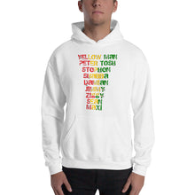 Load image into Gallery viewer, " Yellow Man Peter Tosh Jimmy Shabba  Damian Stephen Ziggy Sean Maxi " Reggaeton / rugged letter Hooded Sweatshirt