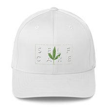 Load image into Gallery viewer, " Self Care " ( cannabis / white ) Structured Twill Cap