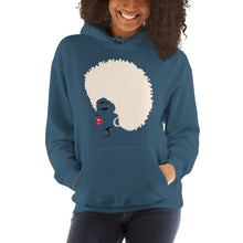 Load image into Gallery viewer, " Melanin Melanie " (red lippie / blonde afro) Hooded Sweatshirt