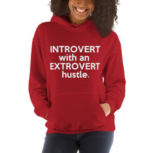 Load image into Gallery viewer, " Introvert with an Extrovert Hustle" Hooded Sweatshirt