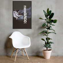 Load image into Gallery viewer, mesSAGE (black / large / 24x36) hardwood framed poster