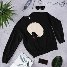 Load image into Gallery viewer, " Melanin Melanie " (red lippie / blonde afro) sweatshirt