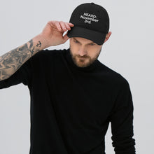 Load image into Gallery viewer, HEARD: NOVEMBER 3rd: Distressed Dad Hat (White Letter)