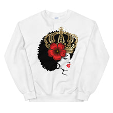 Load image into Gallery viewer, Melanin Melanie (with crown & rose) Unisex Sweatshirt