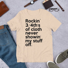 Load image into Gallery viewer, Method Man & Mary J Blige inspired "Rockin' 3/4th's Of Cloth Never Showin My Stuff Off" Unisex T-Shirt