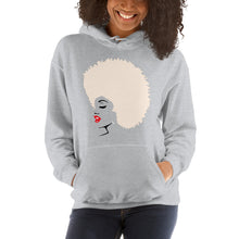 Load image into Gallery viewer, &quot; Melanin Melanie &quot; (red lippie / blonde afro) Hooded Sweatshirt