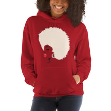 Load image into Gallery viewer, " Melanin Melanie " (red lippie / blonde afro) Hooded Sweatshirt