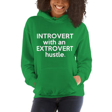 Load image into Gallery viewer, " Introvert with an Extrovert Hustle" Hooded Sweatshirt